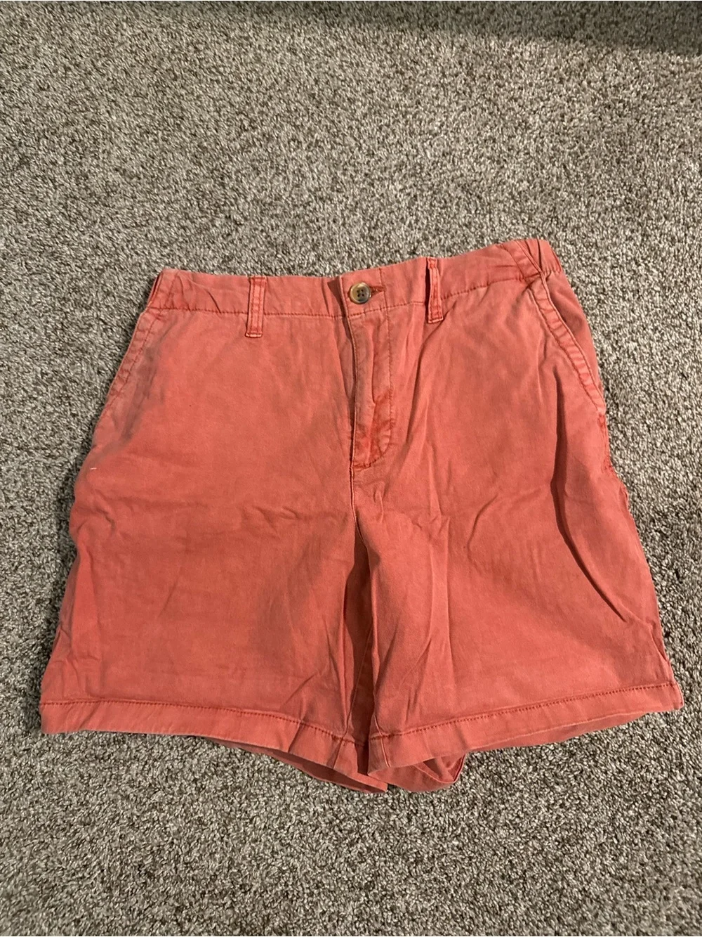 Old Navy Women's Coral Button-Front Bermuda Shorts